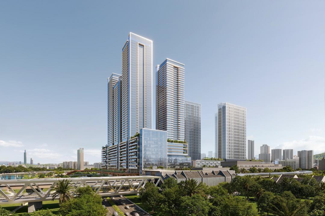 十四張站暨南機廠捷運開發基地約14.3公頃,共計兩家廠商提出申請,最後由宏匯股份有限公司、愛山林建設開發股份有限公司、甲山林建設股份有限公司組成團隊獲評選為最優申請人。(圖/新北市政府提供)