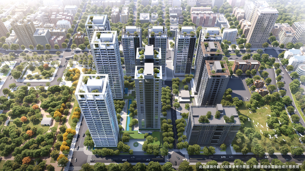 平實重劃區緊鄰南紡購物中心商圈與捷運藍線、平實轉運站,住家周邊為綠意盎然的平實公園,將成為一個融合生態、交通與宜居性的現代化都市典範。(圖:業者提供)