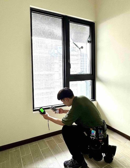 新屋驗屋常見房屋滲漏水問題，入住前檢測可避免日後爭議。(好日子科技驗屋提供）