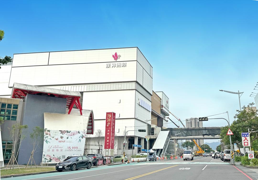 漢神百貨預計下半年開幕，結合商業與休閒機能。