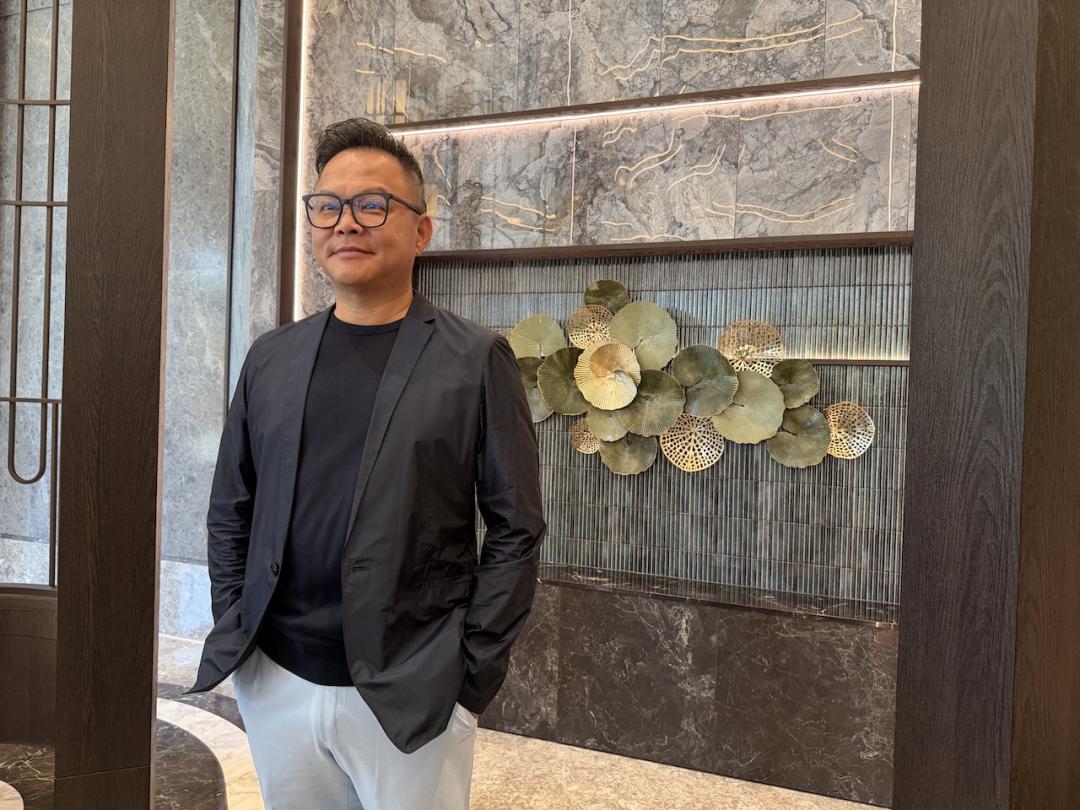 京懋建設進軍鳳鳴重劃區推案，執行長范秉豐暢談規劃理念。（記者朱語蕎攝）