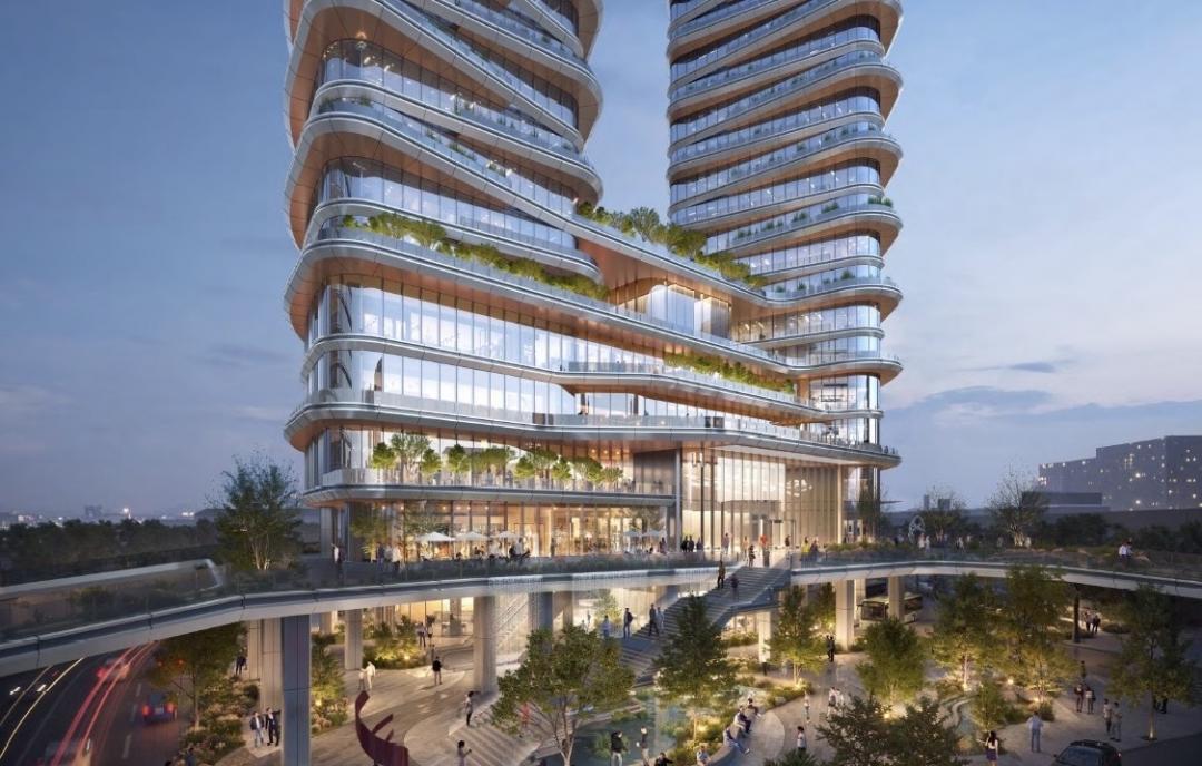 新北市交通局22日表示，「新莊北側知識產業園區轉運站及停車場新建營運移轉BOT案」已完成甄審，由宏匯股份有限公司獲選為最優申請人。(圖/新北市政府提供)