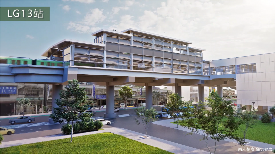 CQ880B土城高架段全長約3.82公里，包含3座高架車站落在土城市區周邊。(圖/新北市政府提供)