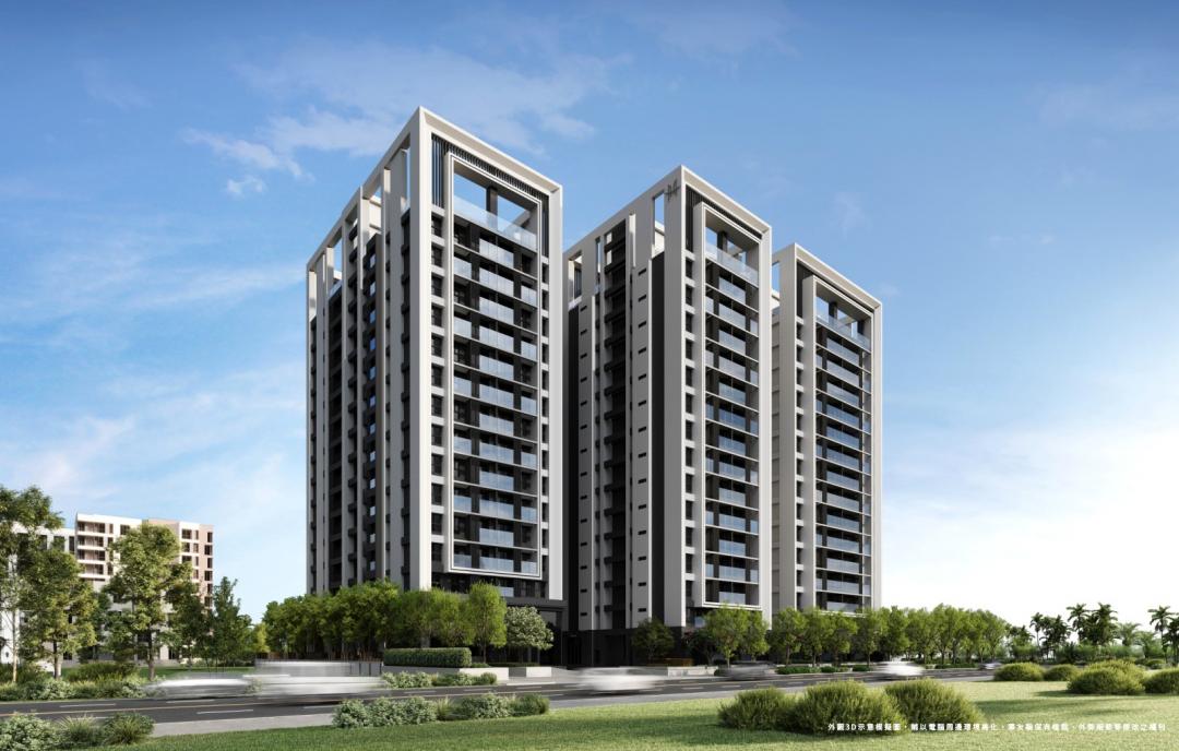 華友聯集團在大學西路直接面對高雄大學的珍稀基地,即將推出「以學MDT」校園綠景大樓預售案,特別延請日本三井集團MITSUI DESIGNTEC(簡稱MDT設計)精心規劃,採3~4房安排,單層僅4戶稀有設計。(圖:業者提供)