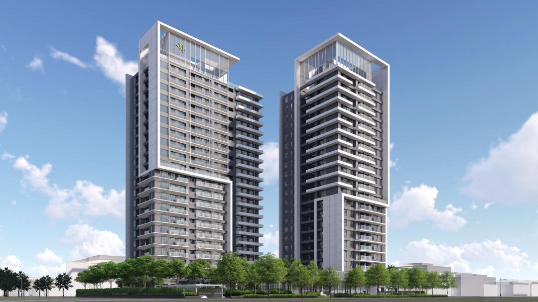 華友聯集團武東段基地，將規劃地上21層、地下2層超高層大樓，總銷售坪數約8,000坪，共約220戶，為區域罕見的大規模都會型住宅建築。(圖:業者提供)
