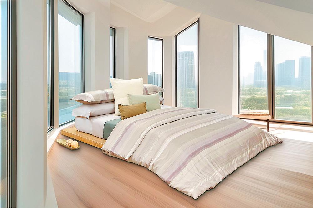 氣候暖化讓秋冬氣溫變化劇烈，「過渡單品」與「四季被」成為市場新寵。(圖/日比家族提供)