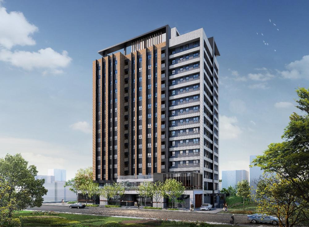 「漢皇韶光」完工示意圖。（台北市都更處提供）