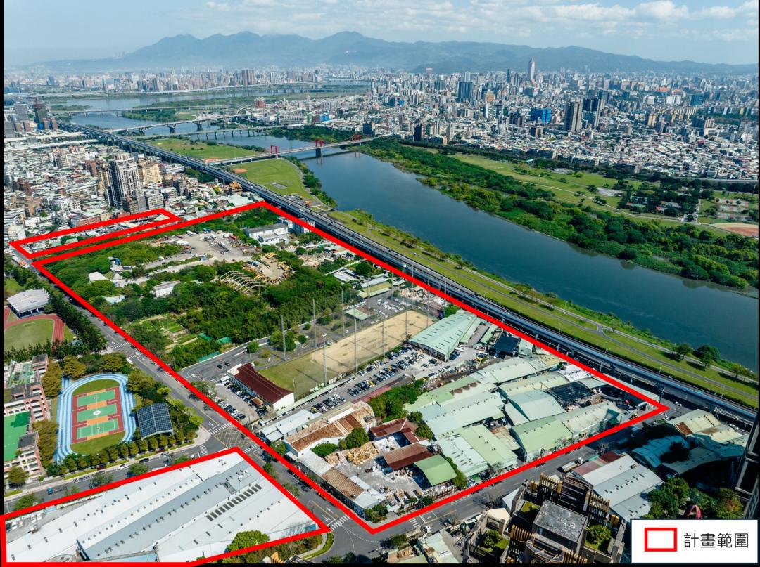 新北市板橋垃圾處理廠用地橫跨板橋、中和兩區全面啟動土地轉型。(圖/新北市政府提供)