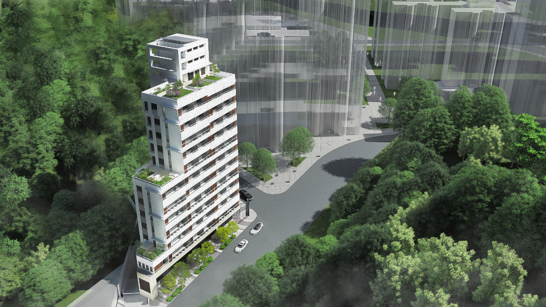 「東新社宅」預計興建地上12層建物，提供88戶住家。（台北市都發局提供）