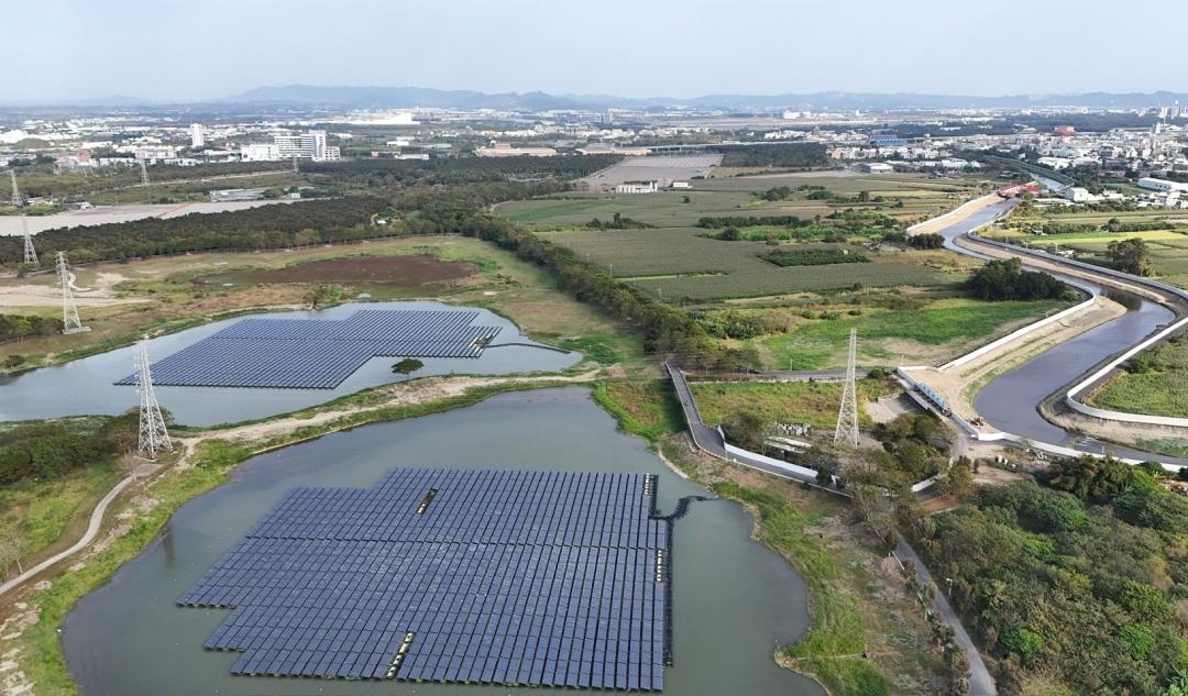 新設置的白埔產業園區周圍，因基地位於典寶溪流域，基地附近排水系統持續提升。(圖:高市府水利局提供)