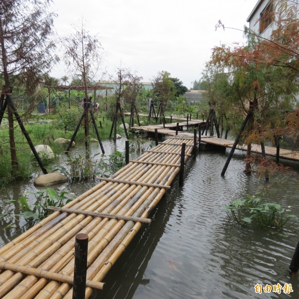 台中市多一處秘境，小橋流水人家，還有落羽松步道，景致幽美（記者蘇金鳳攝）