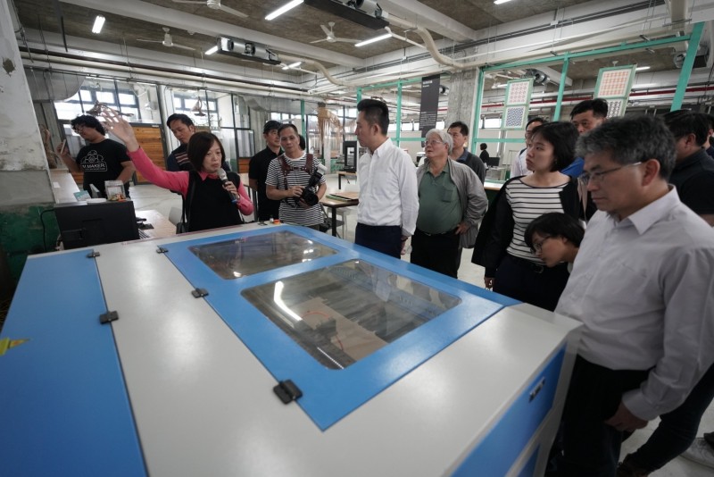 林智堅參訪台東設計中心。(市府提供) 林智堅參訪台東設計中心。(市府提供)