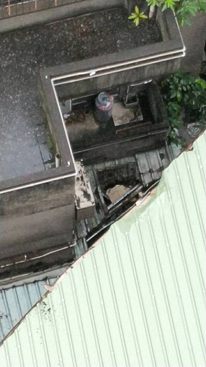 男子從12樓頂樓跳下身亡。（記者吳仁捷翻攝）