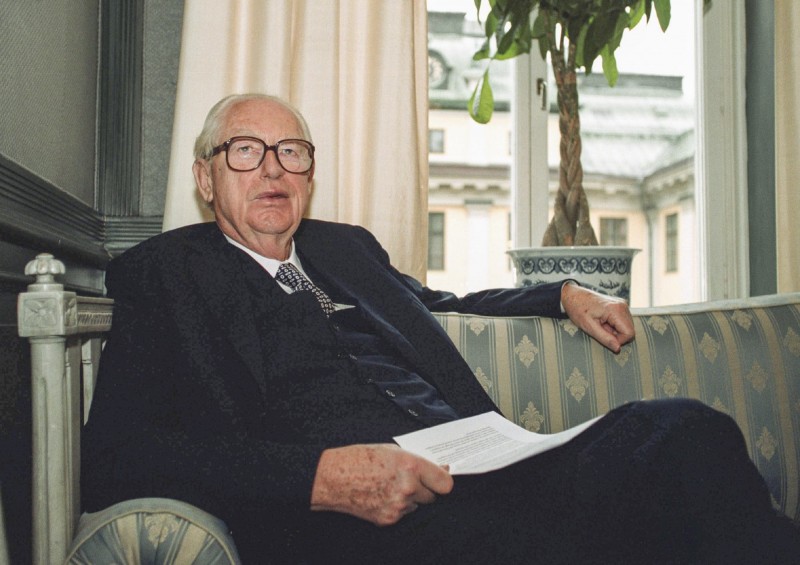 瑞典億萬富豪勞辛（Hans Rausing），將利樂包推向國際，29日與世長辭，享年93歲。（歐新社）