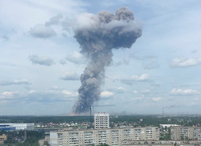 俄國莫斯科附近一個軍工廠發生爆炸，85傷。（路透）