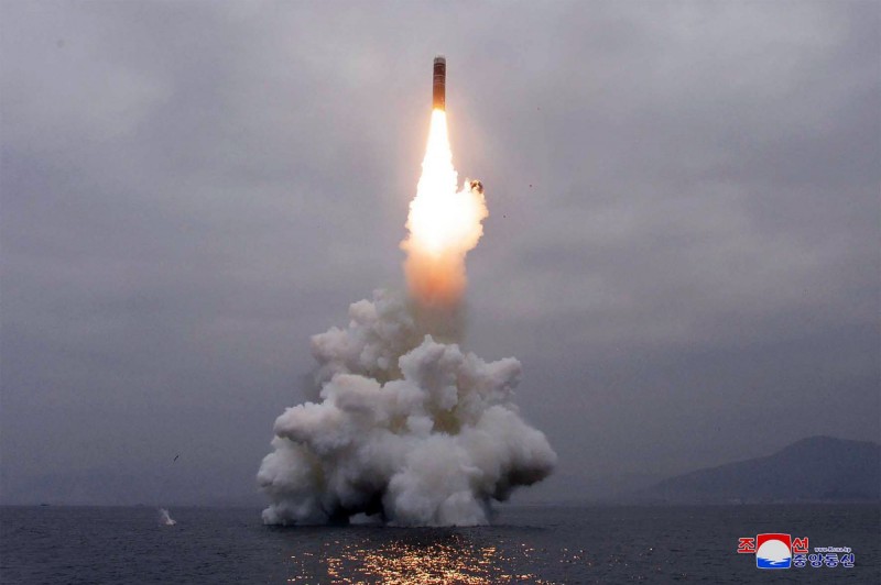 南韓海軍強調，核子潛艦是偵測到北韓潛射飛彈後追蹤及打擊的最有效武器。（法新社）