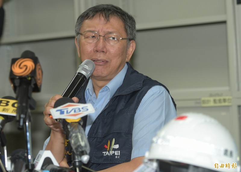 台北市長柯文哲遭網友留言批評，與妻齊聲諷網友為「1450」，引起爭議。（資料照，記者張嘉明攝）