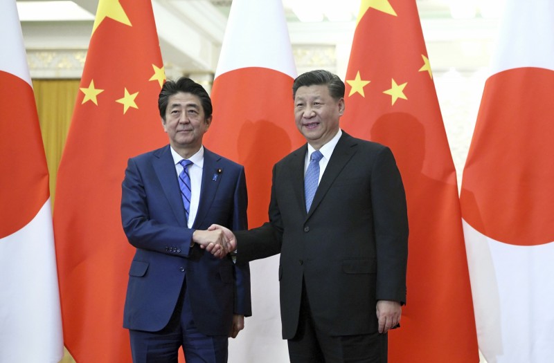 中國國家主席習近平延後訪日，原本正討論簽署的第5份「政治文件」也暫擱置。（美聯社）