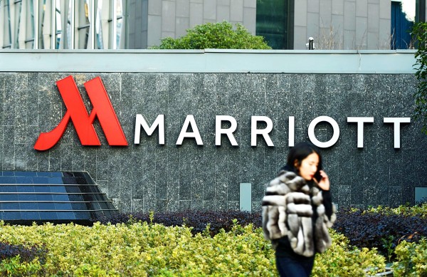This photo taken on Friday shows a woman walking past Marriott signage in Hangzhou in China`s Zhejiang province. Authorities in China have shut down Marriott`s local website for a week after the US hotel giant listed Chinese-claimed regions such as Taiwan and Hong Kong as separate countries.
Photo: AFP This photo taken on Friday shows a woman walking past Marriott signage in Hangzhou in China`s Zhejiang province. Authorities in China have shut down Marriott`s local website for a week after the US hotel giant listed Chinese-claimed regions such as Taiwan and Hong Kong as separate countries.
Photo: AFP