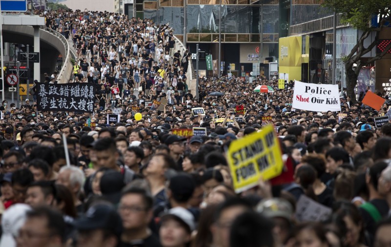 德媒《法蘭克福匯報》曾多天在頭版上報導香港反送中遊行，疑似觸及當局敏感神經，現在中國境內無法開啟網站。（彭博）