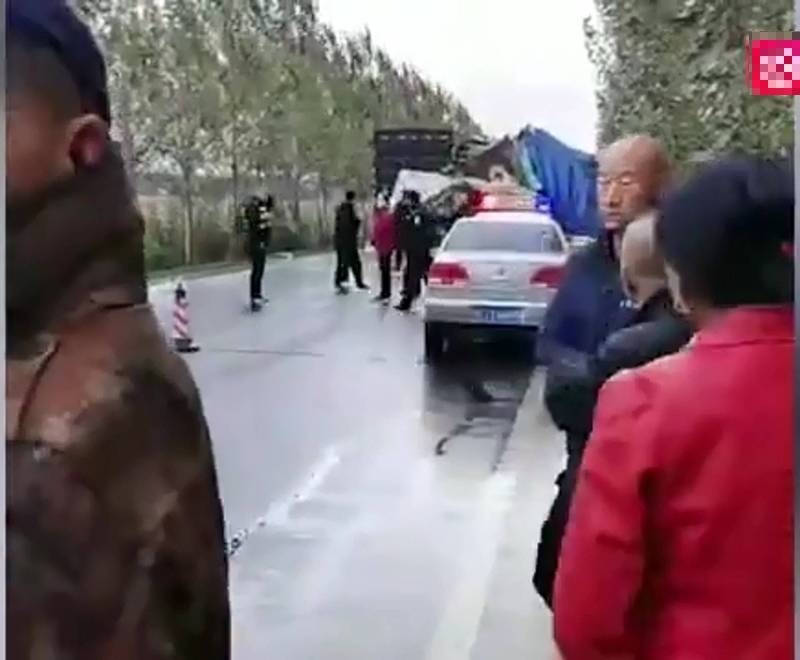 中國吉林扶餘昨天發生重大車禍，致18死1傷。（圖擷取自網路）