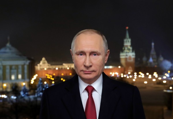 俄羅斯總統普廷新年呼籲俄羅斯要保持團結，因為「我們從未有過幫手，也永遠不會有幫手」。（美聯社）