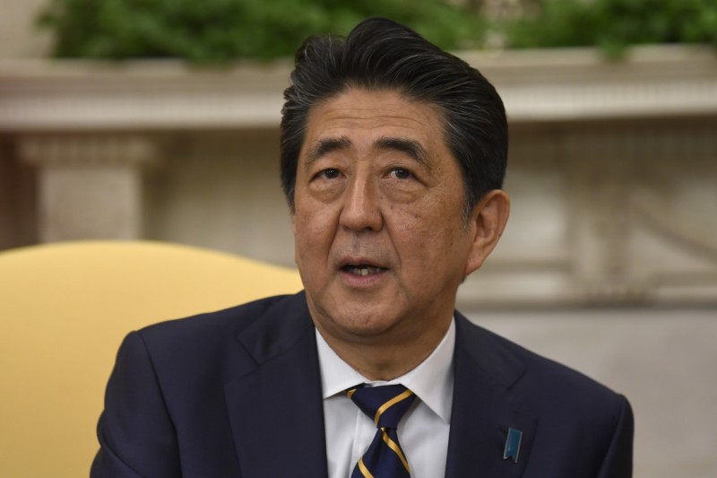 日本首相安倍晉三重申2020實施新憲目標不變，圖為安倍日前訪美時的資料畫面。（美聯社）
