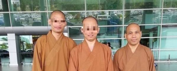 釋精良（右）被指控對多名柬埔寨人妻伸出狼爪，十大傑出青年黃乃輝之妻也是受害者之一。（圖擷取自臉書）