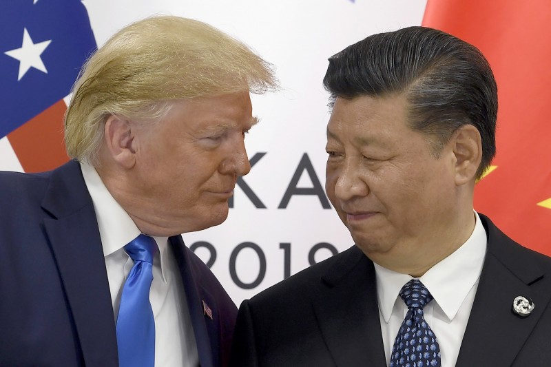 美國總統川普警告，若中國對香港做出「天安門式鎮壓」，將損害美中貿易談判，期待以「人道方式」解決香港問題。（美聯社資料照）