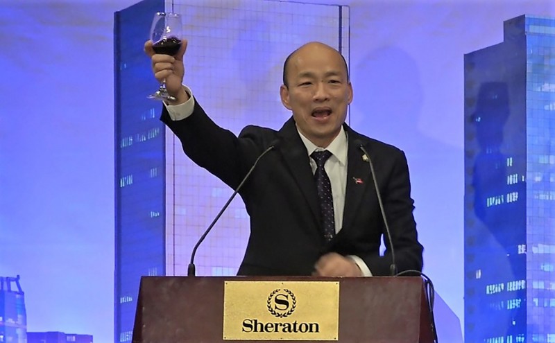 韓國瑜(見圖)在海外批評民進黨政府,讓駐德大使謝志偉感到不滿。(中央社) 韓國瑜(見圖)在海外批評民進黨政府,讓駐德大使謝志偉感到不滿。(中央社)