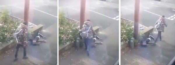 女子可憐昏倒路邊迷彩男狠踹頭冷血離去 國際 自由時報電子報