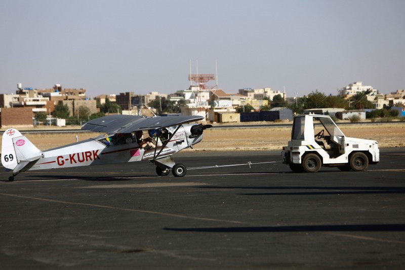 「Piper Super Cub」輕型飛機示意圖，與本新聞無關。（法新社）