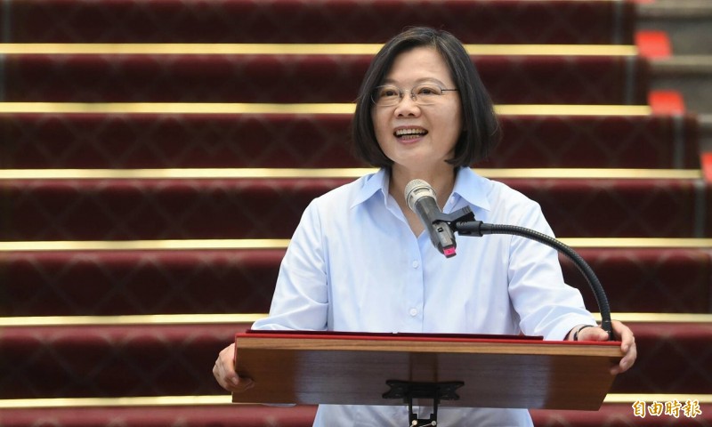 總統蔡英文表示，中國全國政協主席汪洋的講話證實中國確實對我國媒體施加壓力，這對台灣的民主及新聞自由是很大的干擾，對此我們要加以譴責，也會請國安單位持續掌握。（記者劉信德攝）