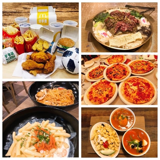 比賽開始前一定要準備好觀賽糧食，不僅能填飽肚子還有為球隊集氣的效果。