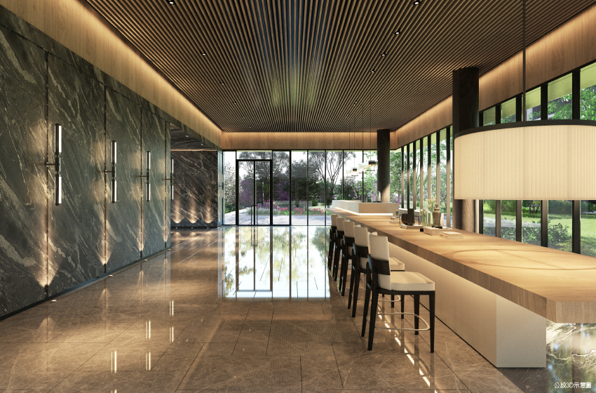 迎賓會所，讓回家增添儀式感，美的張力，入門所見。