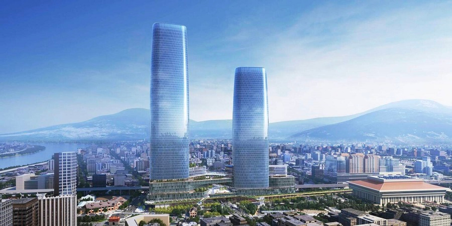 一橋之隔即可到北市的地利條件，讓三重與北市重大開發案共享利多優勢。(圖／業者提供3D透視參考圖)