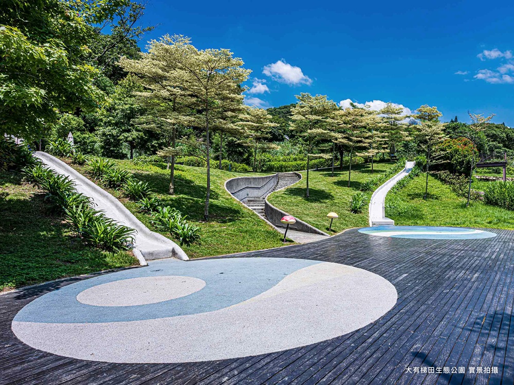 大有生態梯田公園為當地知名景點，更富城市綠洲機能。(圖／陳英寰提供)