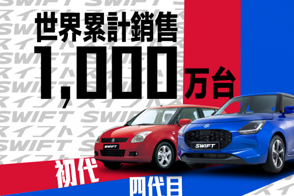 SUZUKI「SWIFT」全球累計銷售突破1,000萬台