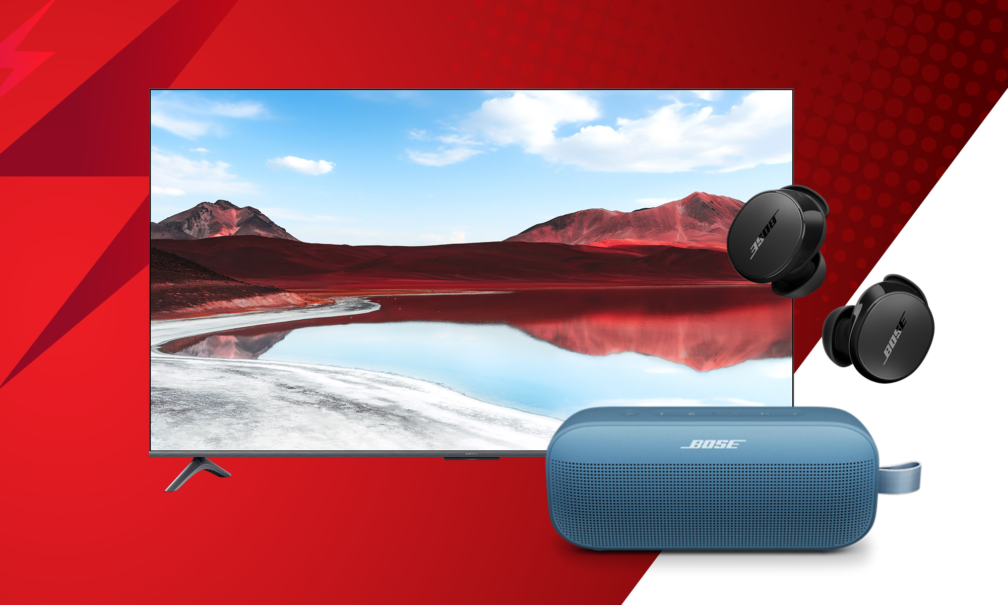 遠傳歡慶雙11購物節,精選熱銷周邊商品「買一送一,影音娛樂全帶走。圖片來源:遠傳