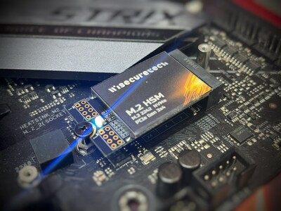 匯智安全全球首發M.2 介面高速硬體安全模組 為AI 資料安全與主權管理提供全新解決方案。圖片來源：匯智安全