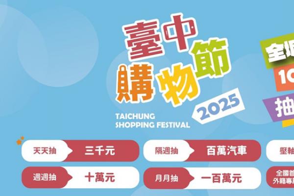 世界級SHOPPING盛典在台中！「2025台中購物節」10/24-12/25重磅登場