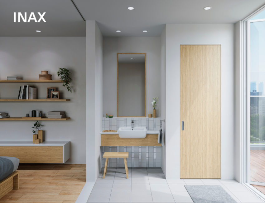 不僅聚焦於產品力，INAX以大自然為靈感，透過溫潤線條將衛浴空間營造出日式的靜謐氛圍。(圖片提供：台灣驪住)