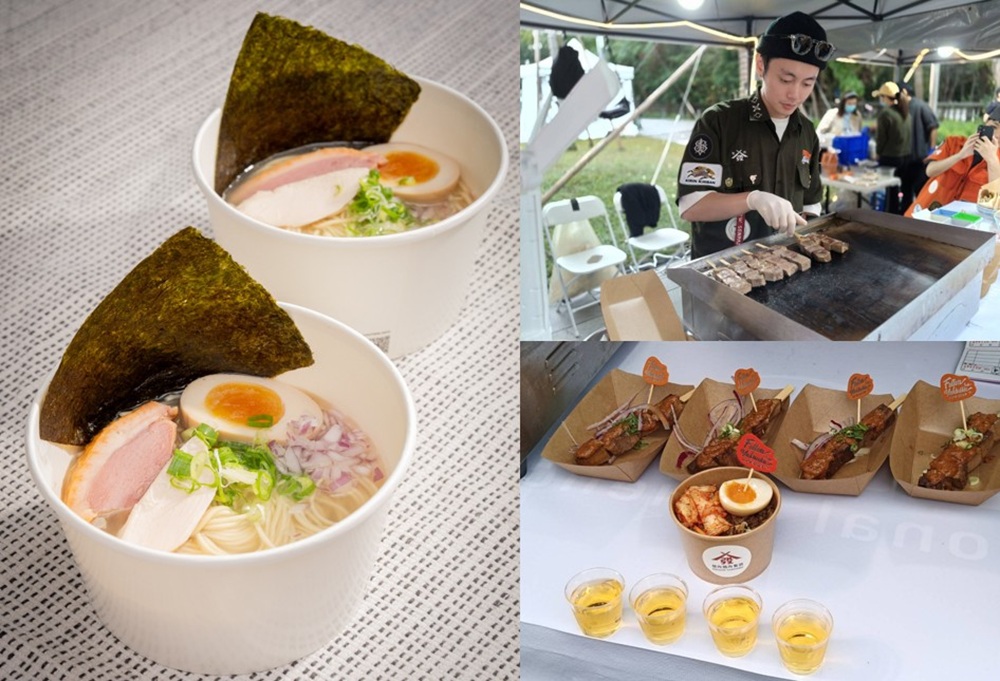 商家貼心推出迷你份量限定品項，方便民眾隨身攜帶邊逛邊吃。(圖／自由時報)