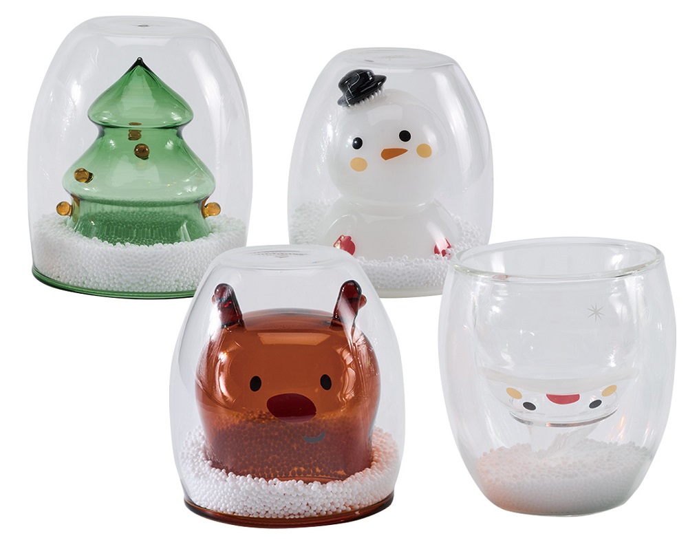 Simple Zone聖誕系列-雙層玻璃杯，原價780元，特價2個1300元。圖片來源：京站