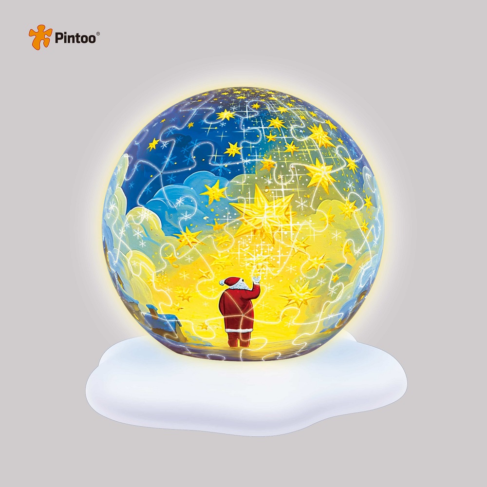 Pintoo燈光球體拼圖，推薦價495元。圖片來源：京站