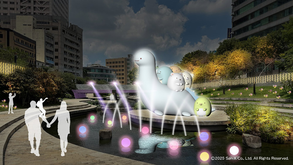 柳川親水公園「蜥望舞伴」燈區也有角落小夥伴驚喜現身。