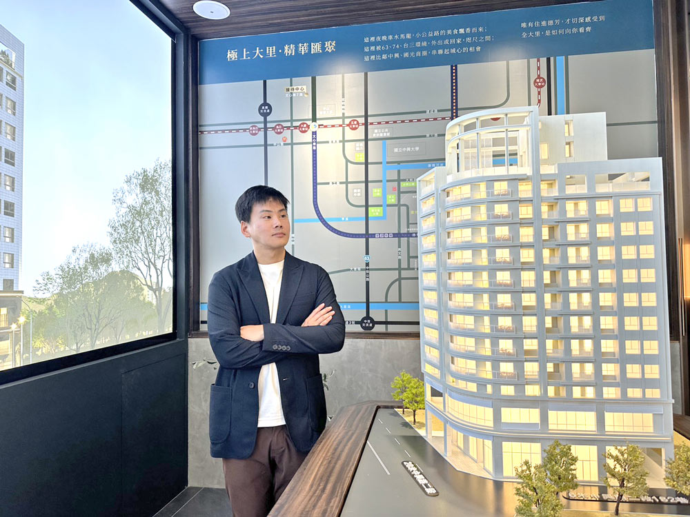 睦唐建設是台中新銳品牌建商，執行長王耀增分享建築理念。