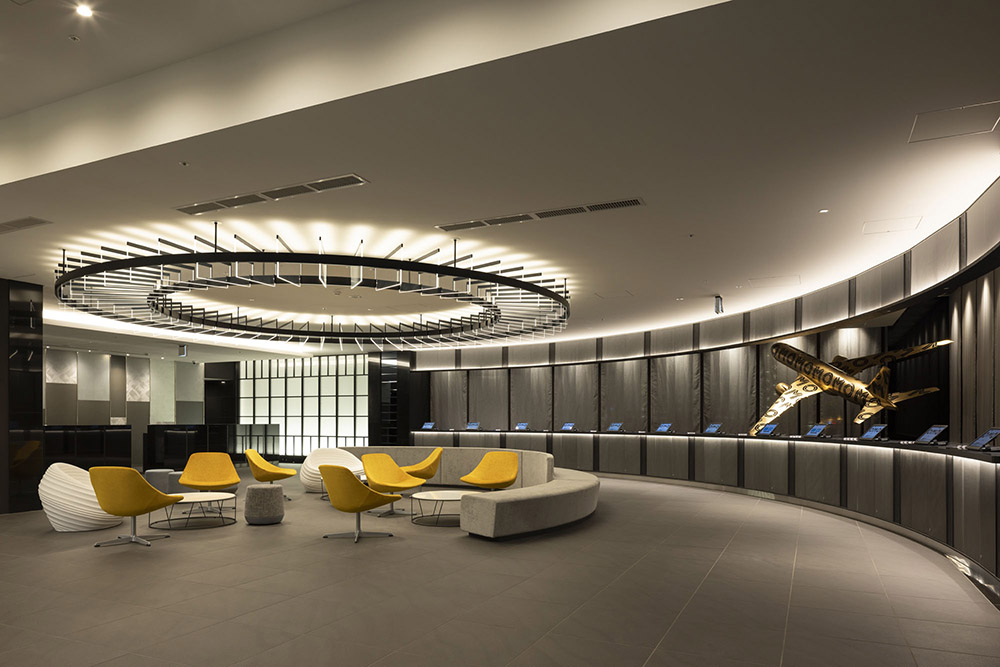 「星野集團 OMO 關西機場」公設由三井集團旗下MITSUI Designtec Co.,Ltd(簡稱MDT設計)操刀公設。