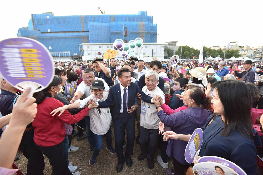 萬人齊聚造勢稱冠 許智傑:我是大家的全民市長!