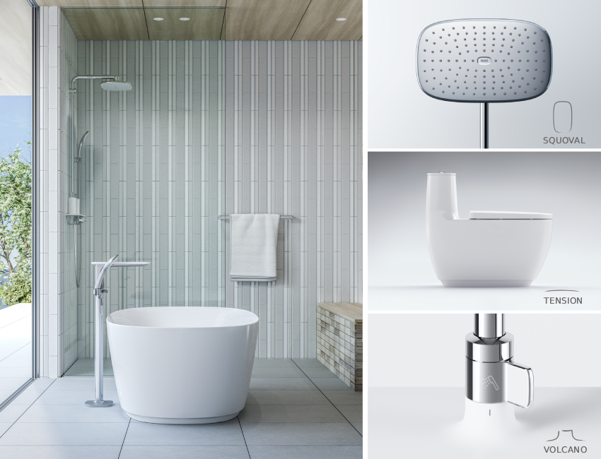 INAX將三大設計元素注入每一款衛浴設備中，兼顧功能性與美感。圖片提供／台灣驪住